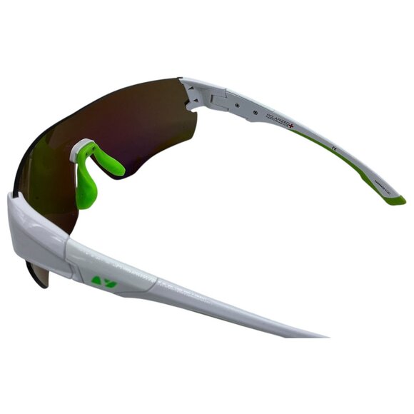 Vigorwear Sawgrass Polarized Sunglasses Men White/Green 100% UVA/UVB Protection - Picture 5 of 5
